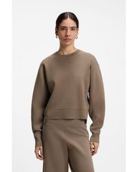 BOSS - Boxy-Fit Knitted Sweater - Lyst