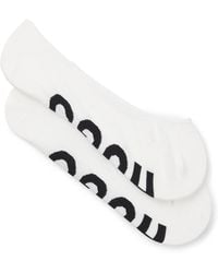 HUGO - Two-Pack Of Invisible Socks With Logos - Lyst