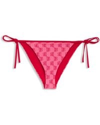HUGO - Bikini Bottoms With Printed Stacked Logos - Lyst