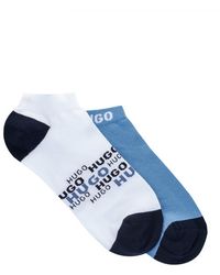 BOSS by HUGO BOSS - Zweier-Pack Sneakers-Socken mit Logo-Details - Lyst