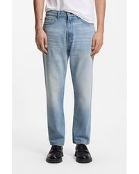 HUGO - Relaxed-Tapered-Fit Jeans - Lyst