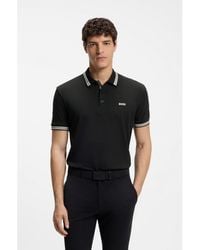 BOSS - Contrast-Tipped Polo Shirt - Lyst