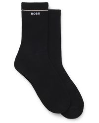 BOSS - Two-Pack Of Short Socks With Logo Details - Lyst