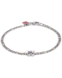 HUGO - Bracciale A Catena Con Placchetta Con Logo Scomposto - Lyst
