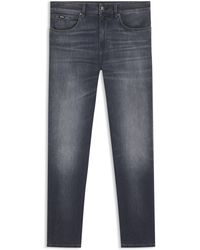 BOSS - Regular-Fit Maine-Jeans Van Grijs Italiaans Denim - Lyst