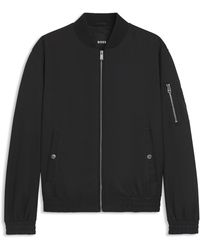 BOSS - Waterafstotende Jas Met Double B-Monogramdetail - Lyst