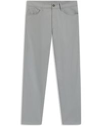 BOSS - Slim-Fit Hose Aus Baumwoll-Mix Mit Seide Und Elasthan - Lyst