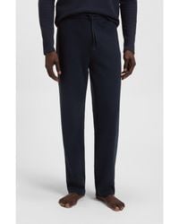 BOSS - Cotton-Blend Pyjama Bottoms With Embroidered Logo - Lyst