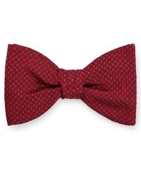 HUGO - Dot-patterned Bow Tie In Silk Jacquard - Lyst