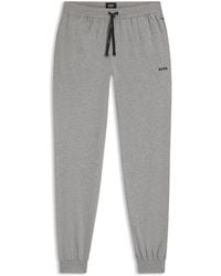 BOSS - Trainingsbroek Van Stretchkatoen Met Logostiksel - Lyst