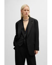 HUGO - Modern-fit All-gender Jacket In Stretch Fabric - Lyst
