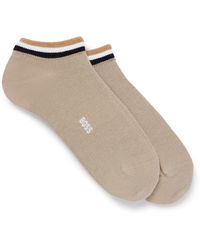 BOSS - Zweier-Pack knöchellange Socken mit Signature-Streifen - Lyst