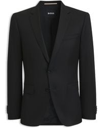 BOSS - One Slim-Fit Colbert Van Scheerwollen Serge - Lyst