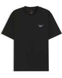 BOSS - Porsche X -T-Shirt Van Gemerceriseerde Katoen Met Targa-Artwork - Lyst