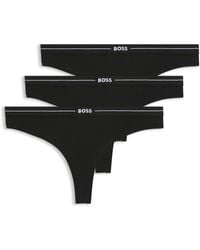 BOSS - Strings Aus Stretch-Baumwolle Im Dreier-Pack - Lyst