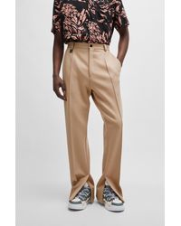 HUGO - Modern-fit Trousers In Performance-stretch Jersey - Lyst