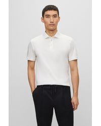 BOSS - Regular-fit Polo Shirt In Mercerized Italian Cotton - Lyst