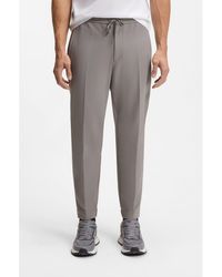 BOSS - Tapered-Fit Trousers - Lyst