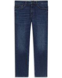 BOSS - Slim-Fit Delaware-Jeans Van Comfortabel Blauw Stretchdenim - Lyst