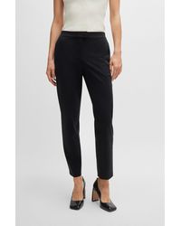 BOSS - Slim-fit Trousers In Performance-stretch Jersey - Lyst