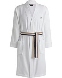 BOSS - Cotton-Terry Dressing Gown With Quick-Dry Inner - Lyst