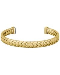 BOSS - Tone Cuff With Herringbone Pattern - Lyst