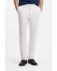 BOSS - Slim-Fit Trousers - Lyst
