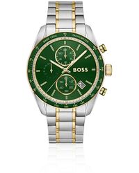 BOSS - Grand Prix Vitesse Two-Tone Watch With Dial - Lyst