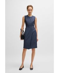 BOSS - Shift-Style Dress - Lyst