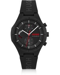 HUGO - #Lit Multi Watch With Silicone Logo Strap - Lyst