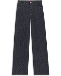 HUGO - Super-Wide-Leg Jeans - Lyst