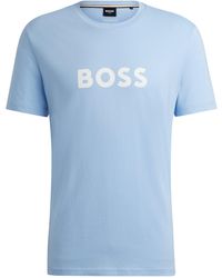 BOSS - Regular-Fit T-Shirt aus Baumwoll-Jersey mit UV-Schutz von LSF 50+ - Lyst