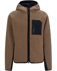 BOSS - Veste D'Équitation Hybride Avec Capuche Et Peluche Douce - Lyst