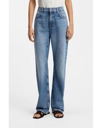 BOSS - High-Waisted Regular-Fit Jeans - Lyst