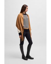 BOSS - Equestrian Scarf With Embroidered Logo - Lyst