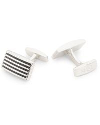 BOSS - Cufflinks With Coloured Lines - Lyst