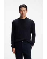 BOSS - Knitted Sweater - Lyst