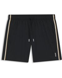 BOSS - Short de bain avec rayures emblématiques et logo - Lyst