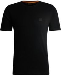 BOSS - T-Shirt aus Baumwoll-Jersey - Lyst