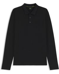 BOSS - Polo Van Katoenpiqué Met Contrastlogo - Lyst