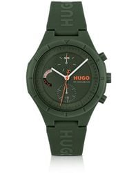 HUGO - Watch With Silicone Logo Strap - Lyst