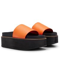 Herinnering Silicium ontmoeten BOSS by HUGO BOSS-Platte sandalen voor dames | Online sale met kortingen  tot 30% | Lyst BE