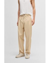 HUGO - Relaxed-Fit Trousers - Lyst