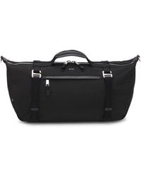 BOSS - Holdall Bag With Metal Logo And Front Pocket - Lyst