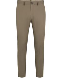 BOSS - Slim-Fit Hose aus Stretch-Baumwolle mit Seiden-Anteil - Lyst