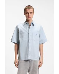 HUGO - Oversized-Fit Shirt - Lyst