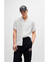 HUGO - Relaxed-fit Multi-occasional Shirt In Linen - Lyst
