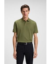 BOSS - Green Men's Polo Shirts Size M - Lyst