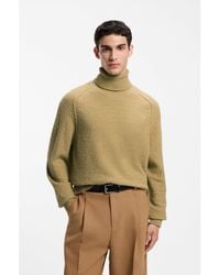 HUGO - Relaxed-Fit Rollneck Sweater - Lyst