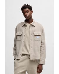 HUGO - Light Beige Men's Casual Shirts Size M - Lyst